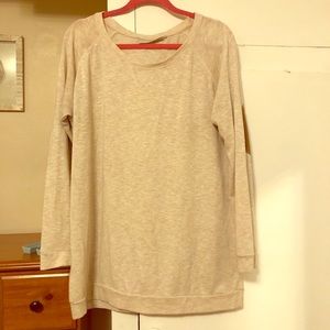 Oversized Pullover Sweater with Elbow Pads